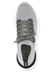 Brunello Cucinelli Grå bomulls sneakers