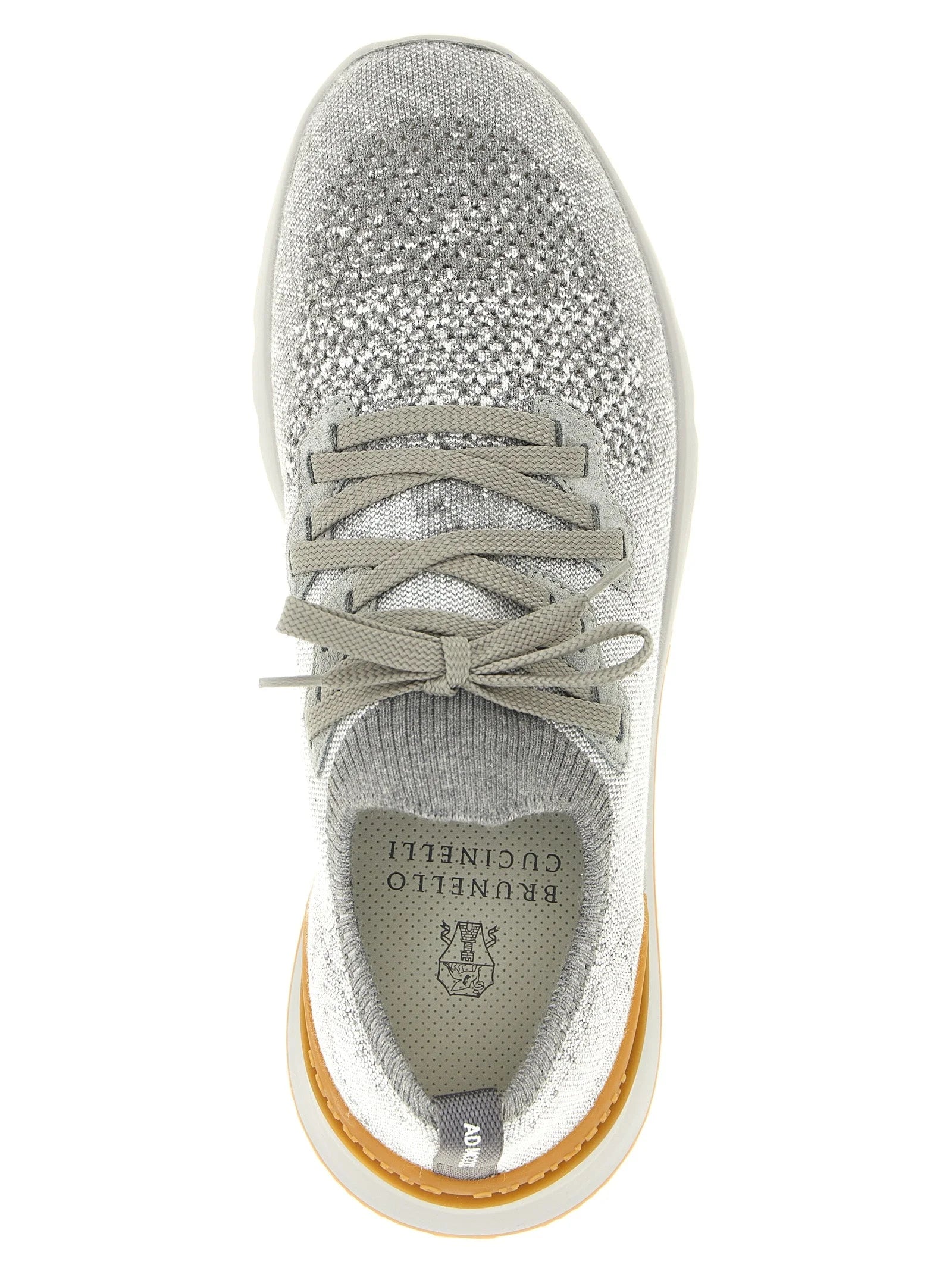 Brunello Cucinelli Gray Cotton Athletic Sneakers - EU 40 | US 7