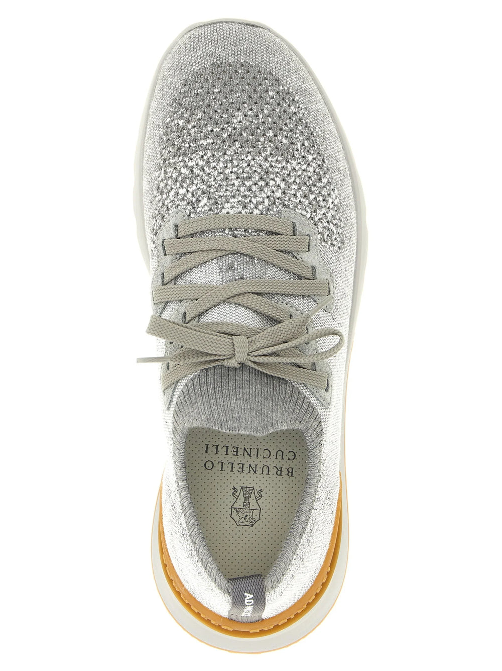 Brunello Cucinelli Gray Cotton Athletic Sneakers - EU 40 | US 7