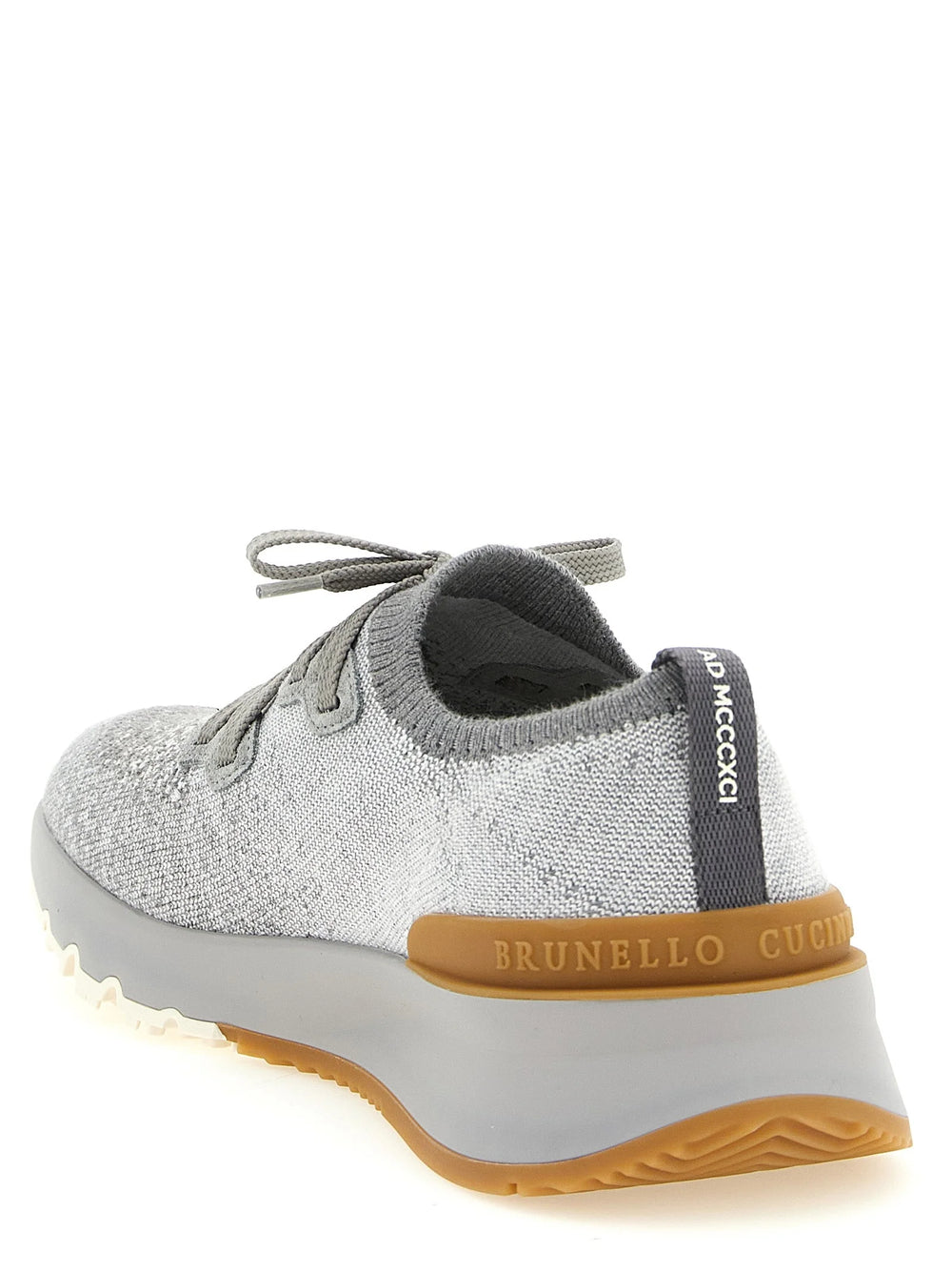 Brunello Cucinelli Gray Cotton Athletic Sneakers - EU 40 | US 7