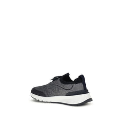 Brunello Cucinelli Gray Cotton Athletic Sneakers - EU41/US8