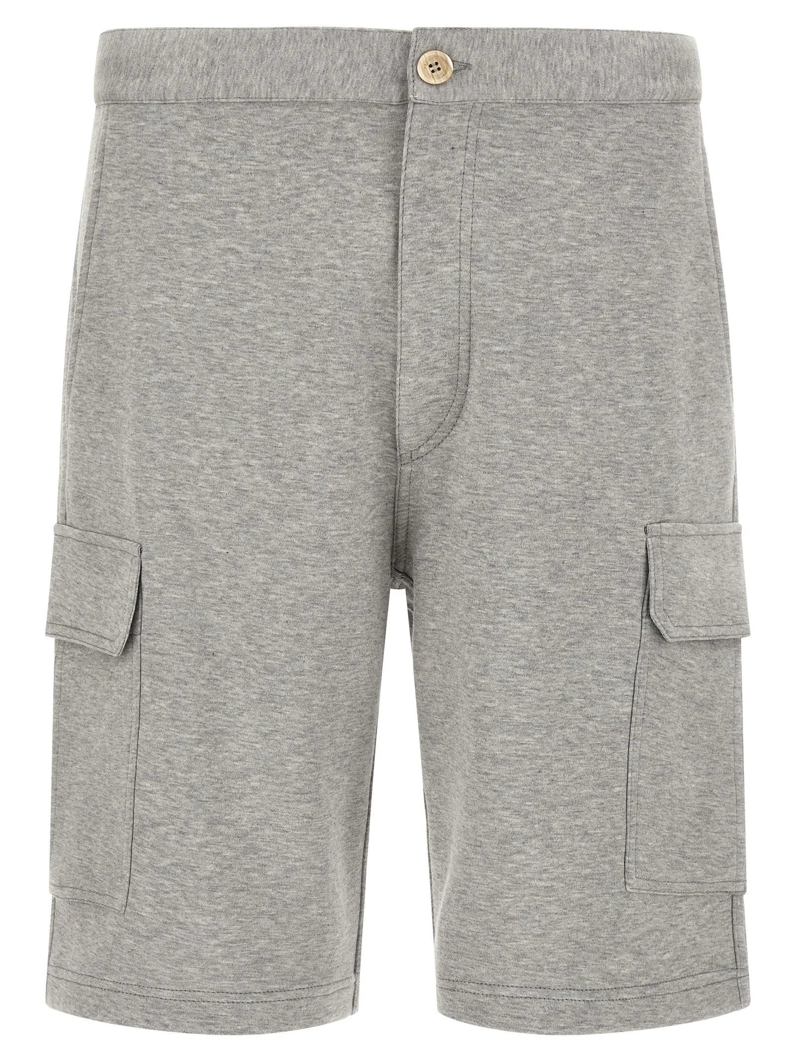 Brunello Cucinelli Gray Cotton Bermuda Shorts