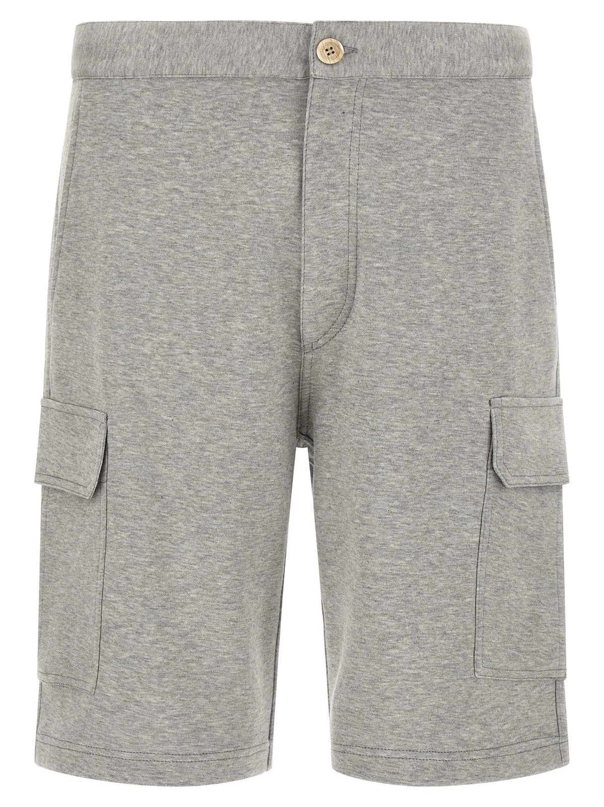 Brunello Cucinelli Gray Cotton Bermuda Shorts