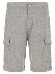 Brunello Cucinelli Gray Cotton Bermuda Shorts