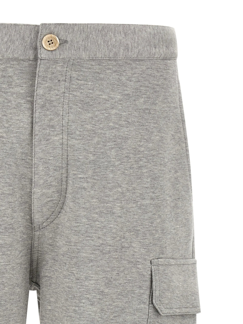 Brunello Cucinelli Gray Cotton Bermuda Shorts