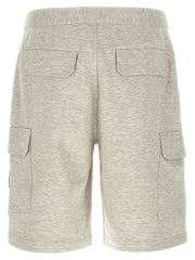 Brunello Cucinelli Gray Cotton Bermuda Shorts
