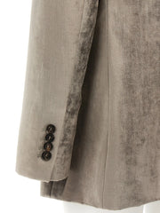 Brunello Cucinelli Gray Cotton Blazer - IT42
