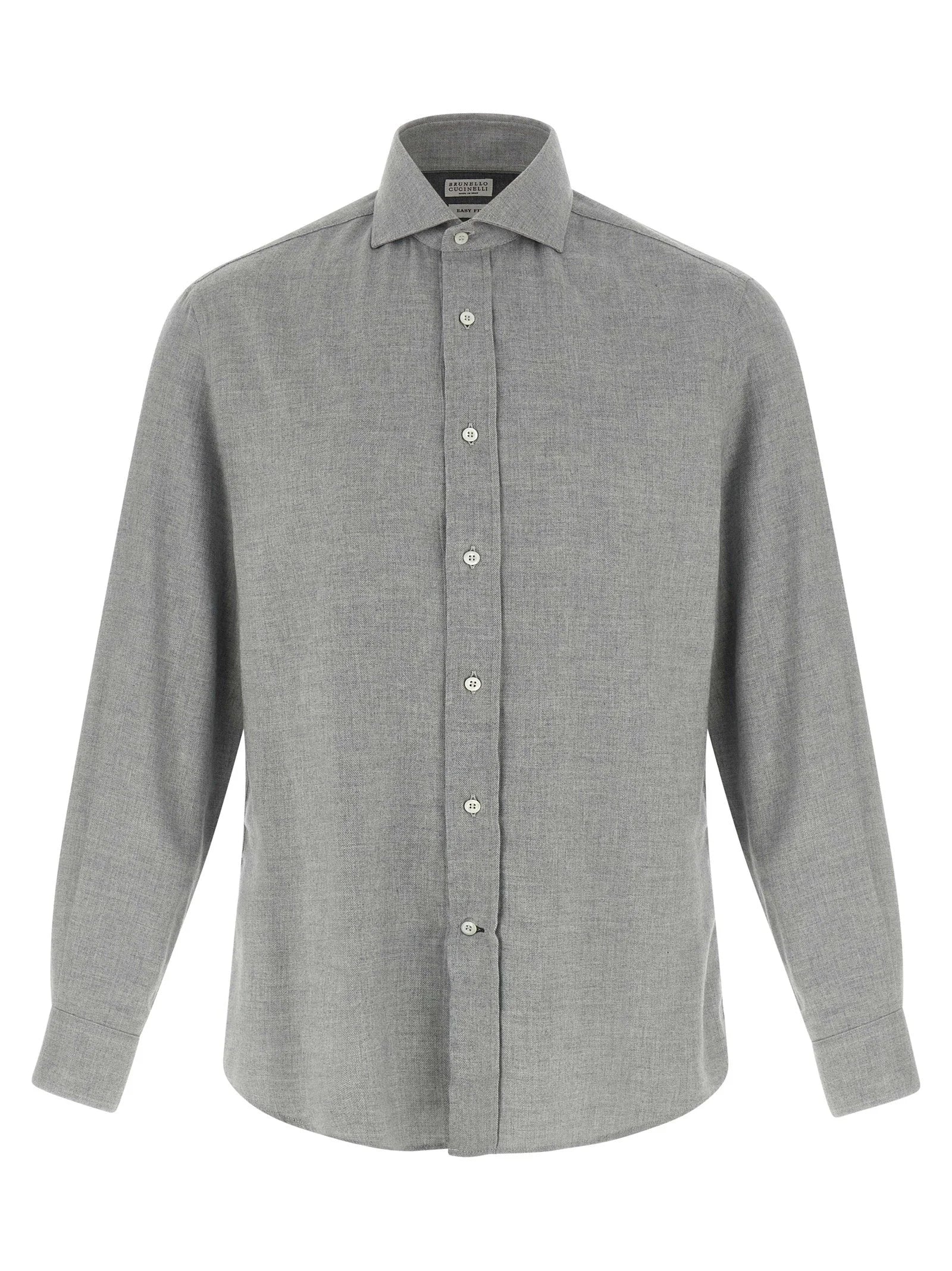 Brunello Cucinelli Gray Cotton Blouse