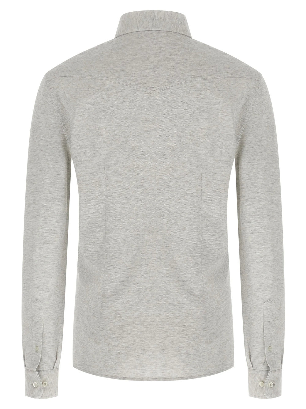 Brunello Cucinelli Gray Cotton Blouse