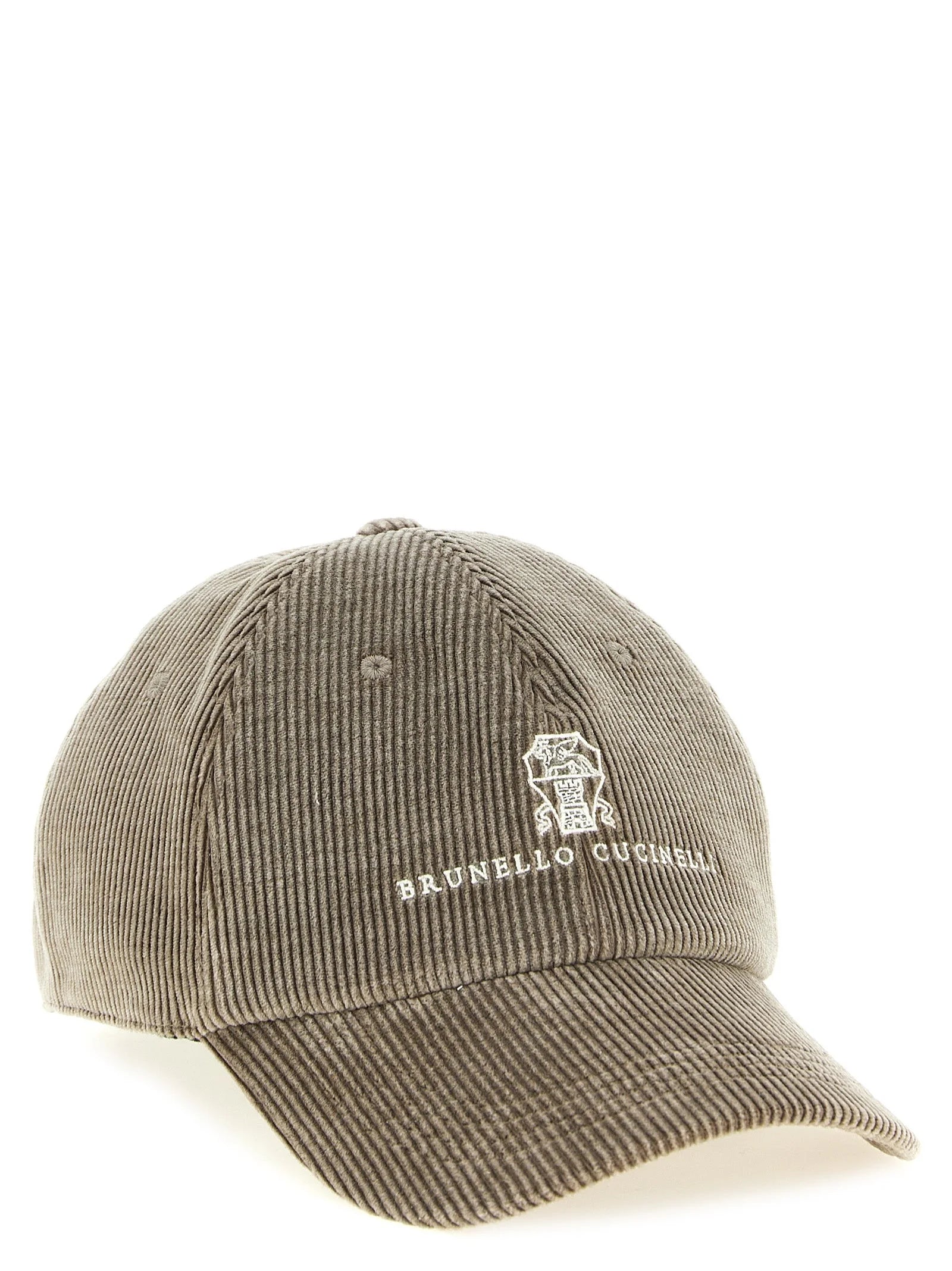 Brunello Cucinelli Gray Cotton Cap (Baseball Hat) - L
