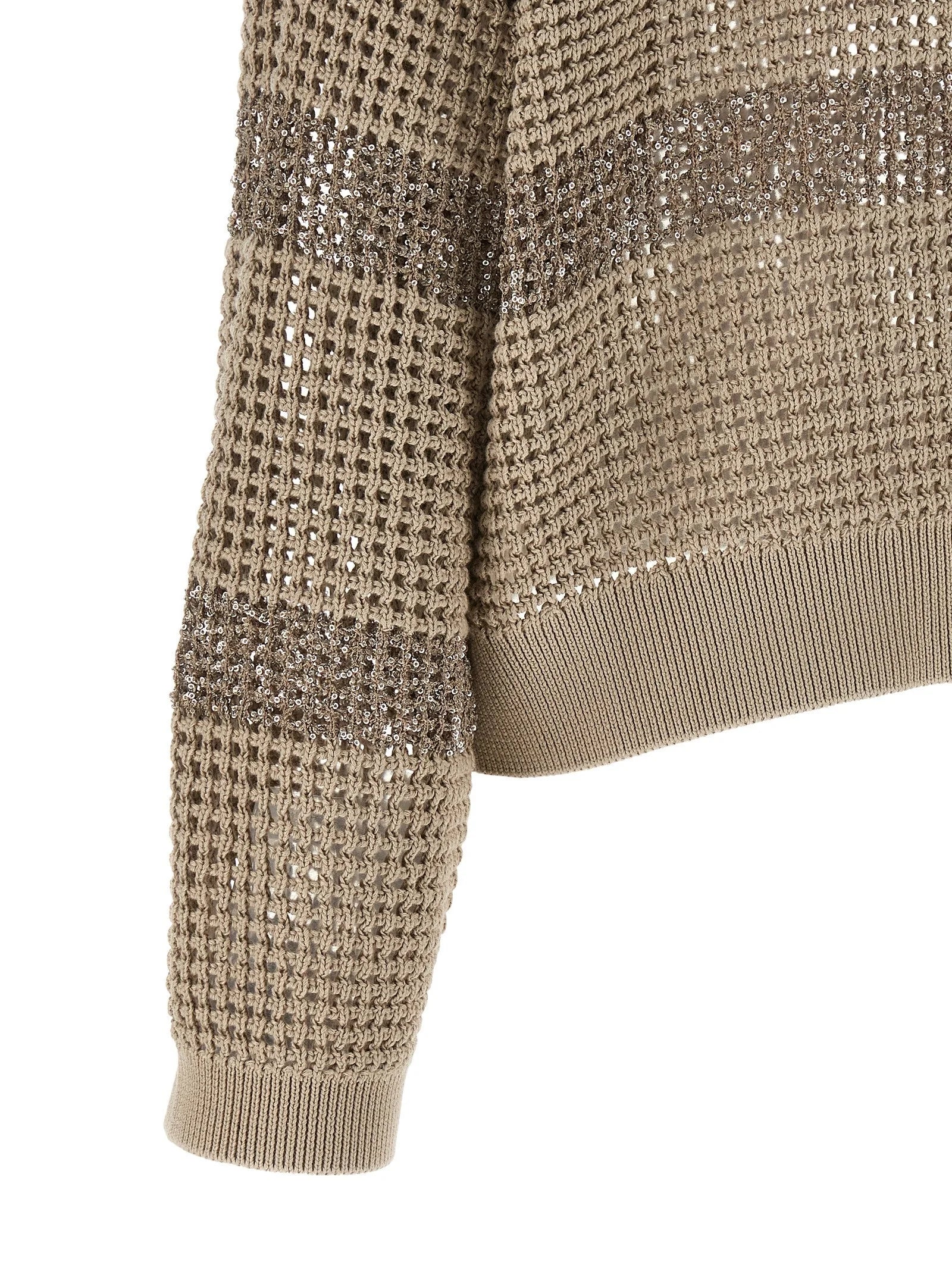 Brunello Cucinelli Gray Cotton Cardigan - L