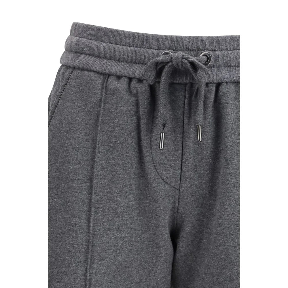 Brunello Cucinelli Gray Cotton Casual Pants - XL