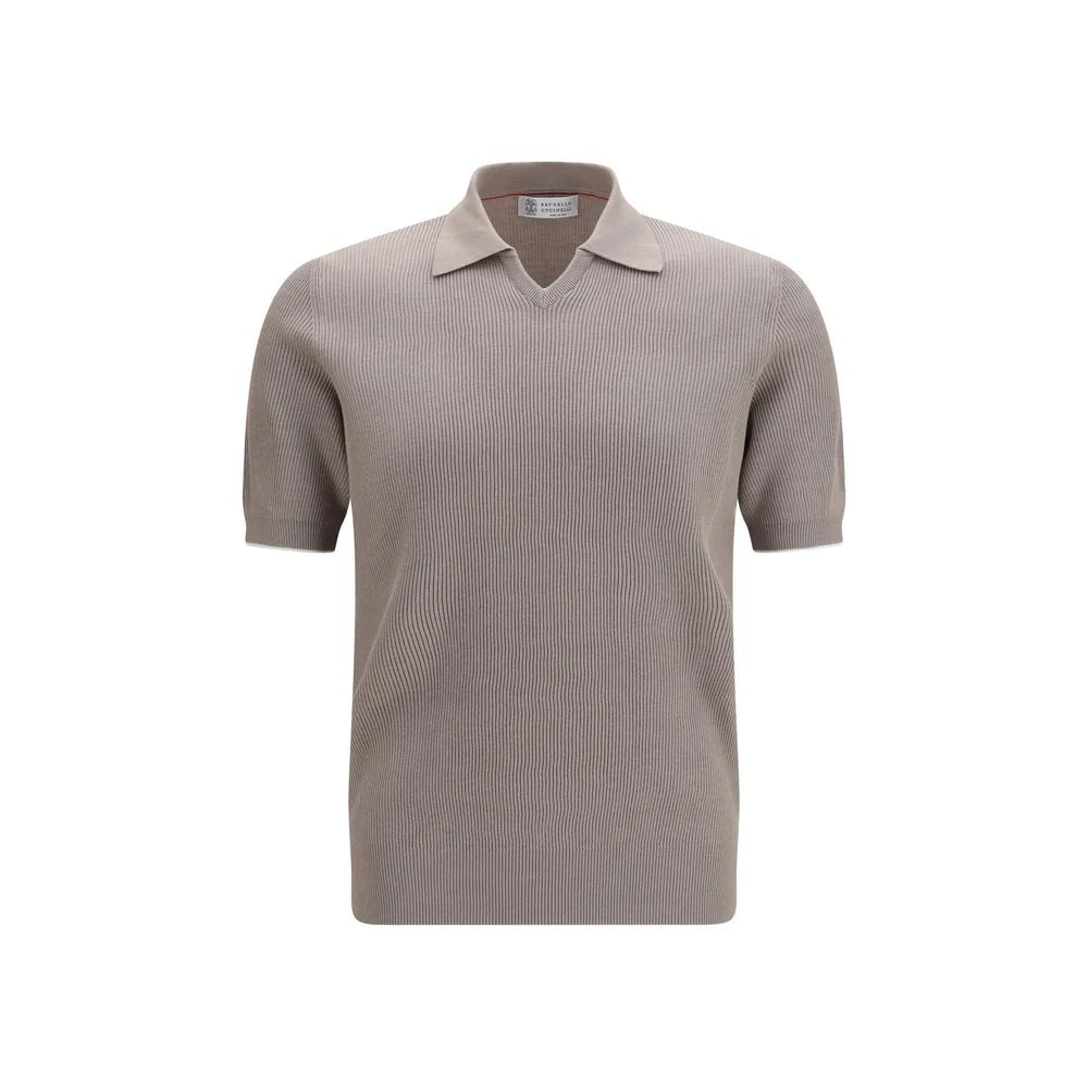 Brunello Cucinelli Gray Cotton Dress Shirt