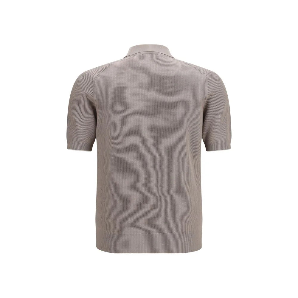 Brunello Cucinelli Gray Cotton Dress Shirt
