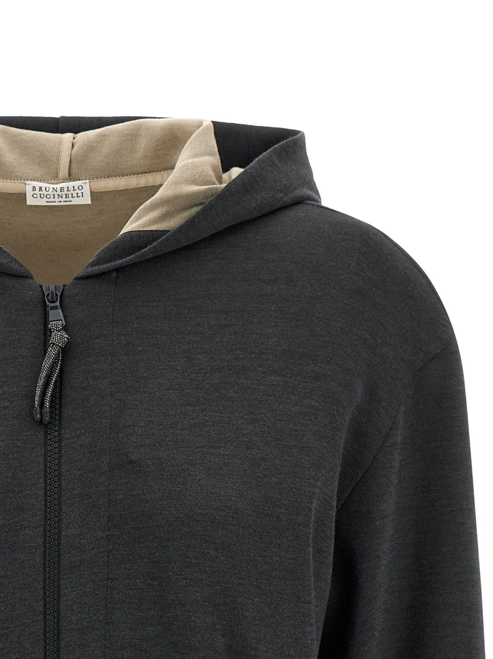 Brunello Cucinelli Gray Cotton Hoodie - S