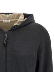 Brunello Cucinelli Gray Cotton Hoodie - S