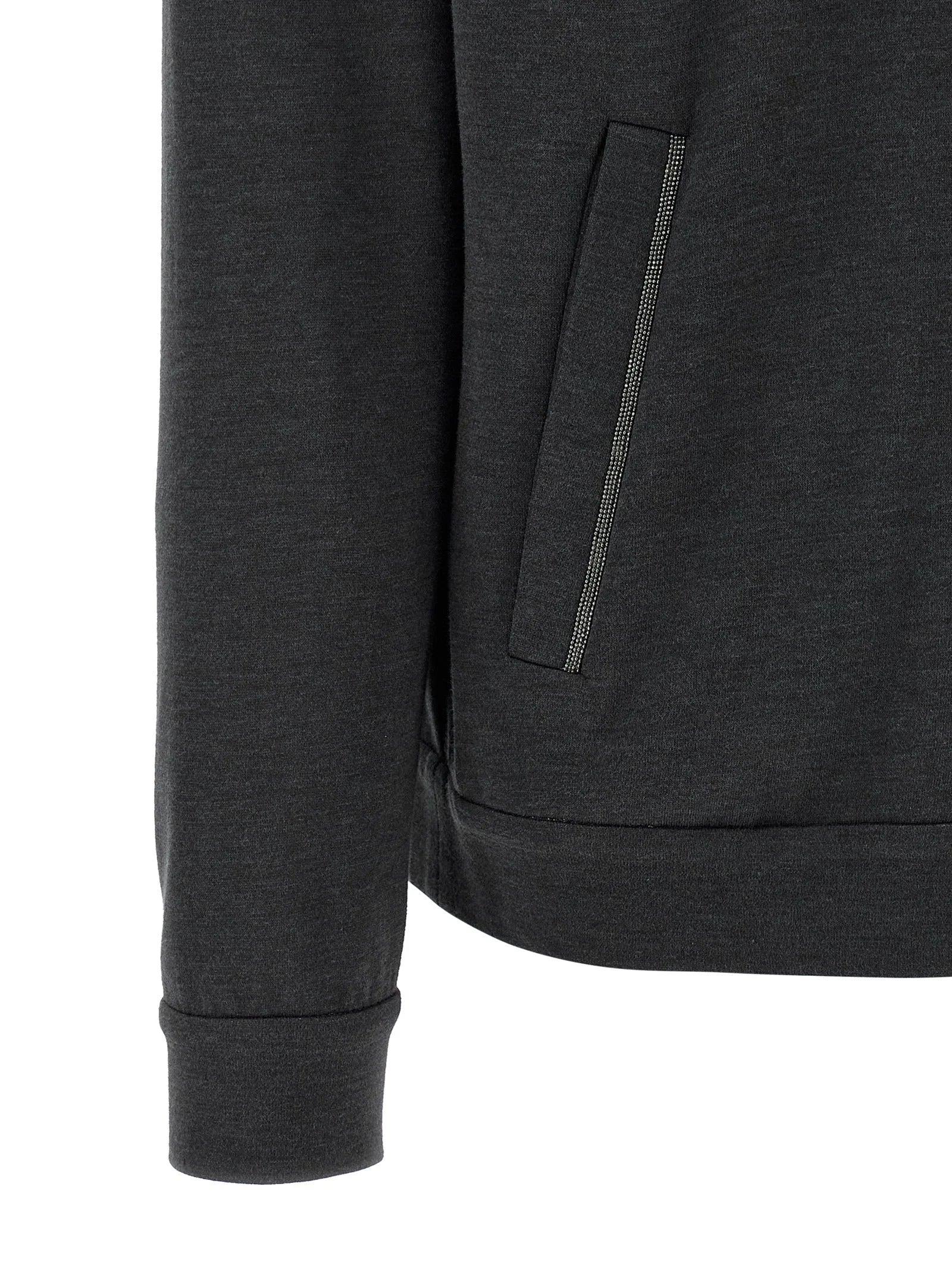 Brunello Cucinelli Gray Cotton Hoodie - S