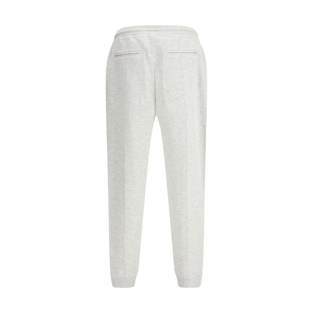 Brunello Cucinelli Gray Cotton Joggers (Workout Pants)