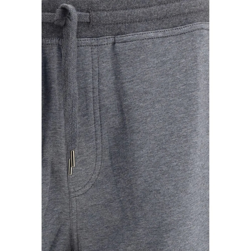 Brunello Cucinelli Gray Cotton Joggers (Workout Pants) - XL