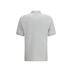 Brunello Cucinelli Gray Cotton Polo Shirt