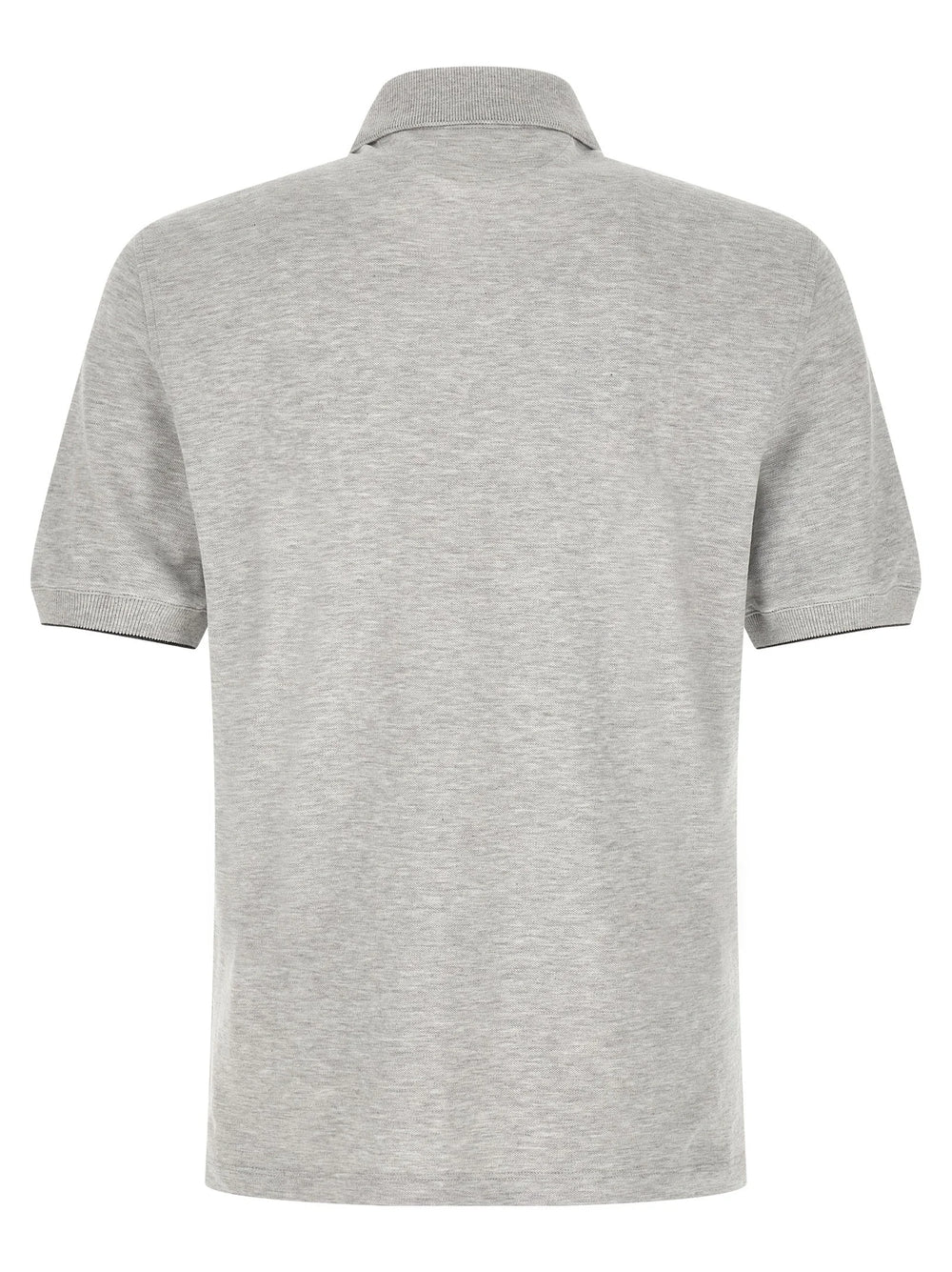 Brunello Cucinelli Gray Cotton Polo Shirt