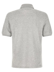 Brunello Cucinelli Gray Cotton Polo Shirt