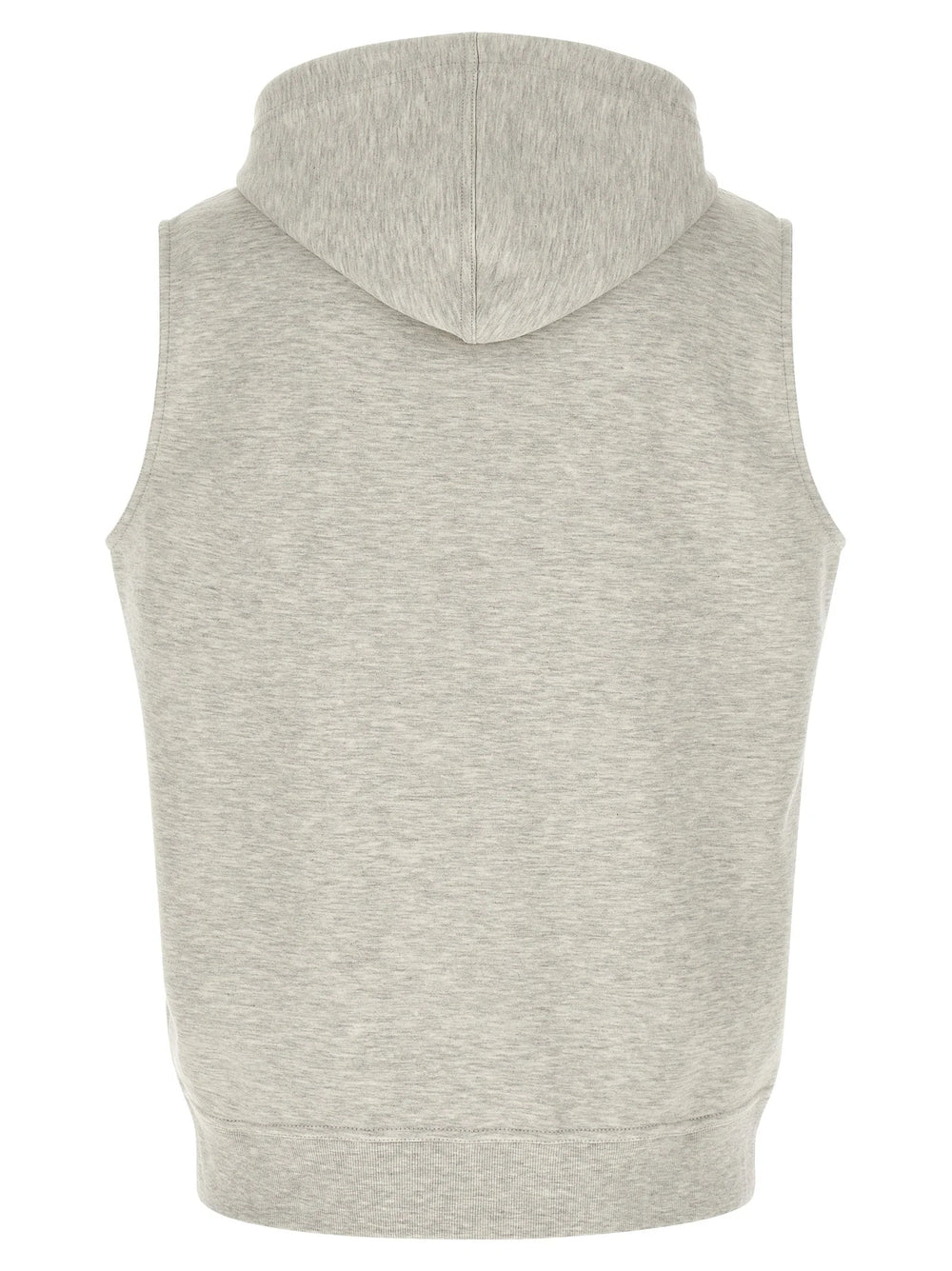 Brunello Cucinelli Gray Cotton Sleeveless Jacket