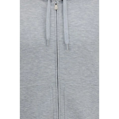 Brunello Cucinelli Gray Cotton Sweatshirt
