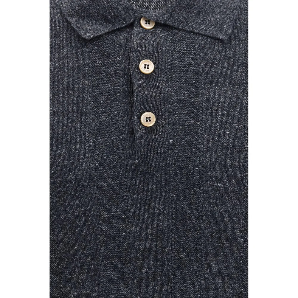 Brunello Cucinelli Gray Cotton Sweatshirt