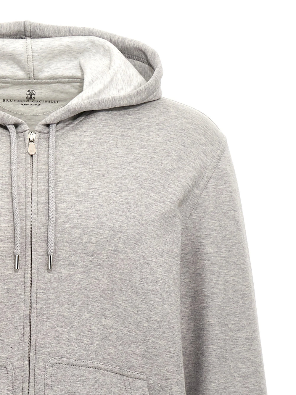 Bluza z bawełny Brunello Cucinelli w kolorze szarym