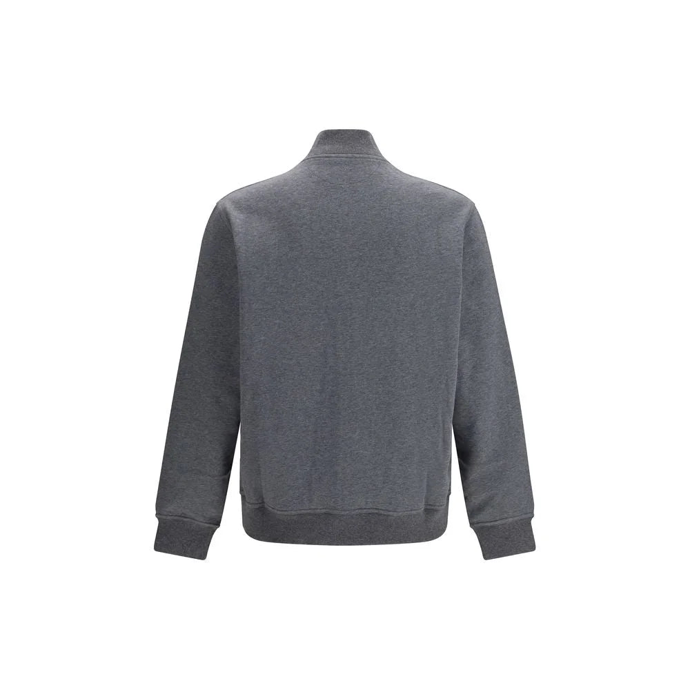 Brunello Cucinelli Gray Cotton Sweatshirt