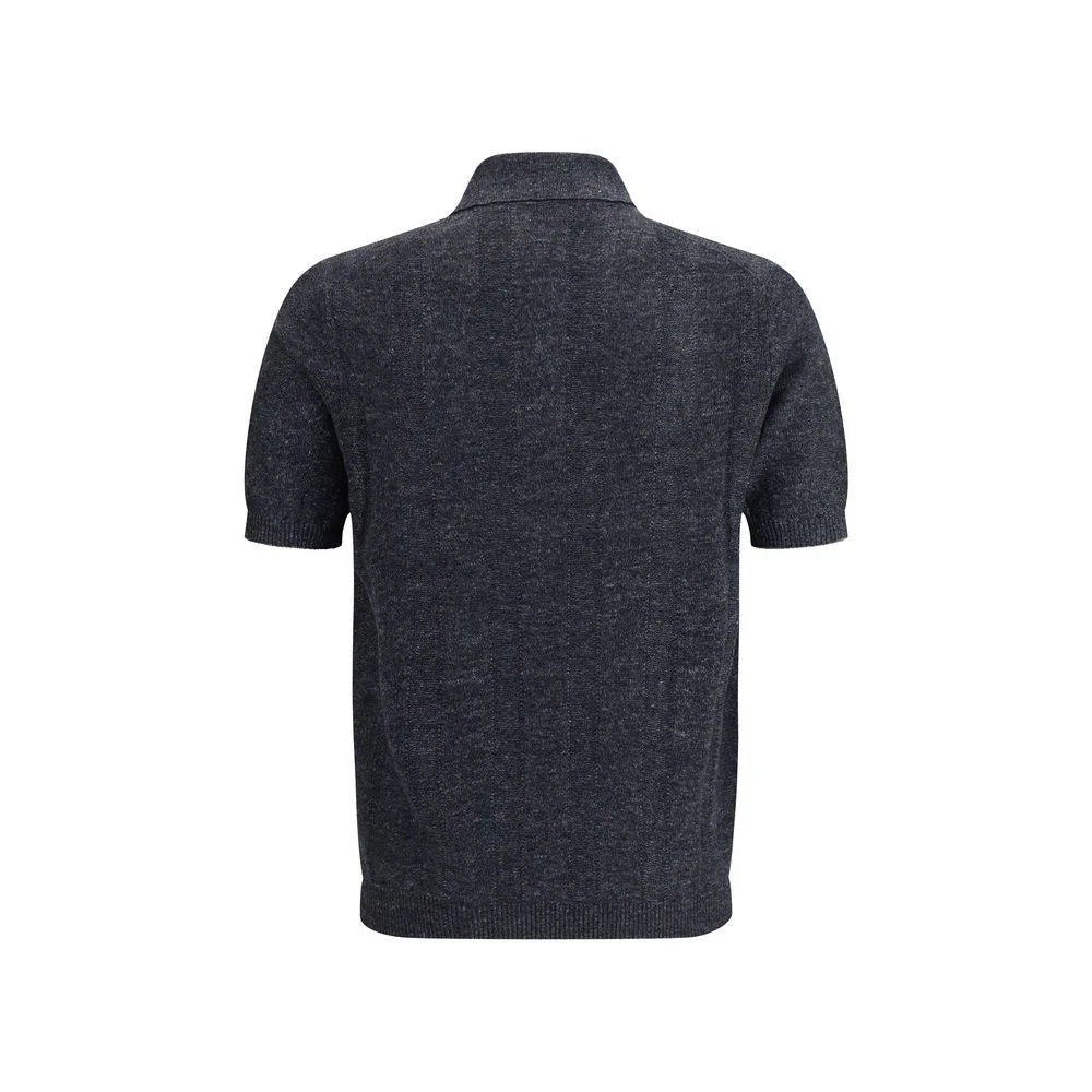 Brunello Cucinelli Gray Cotton Sweatshirt