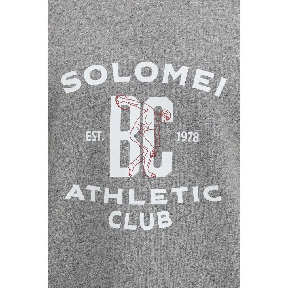 Brunello Cucinelli Gray Cotton Sweatshirt