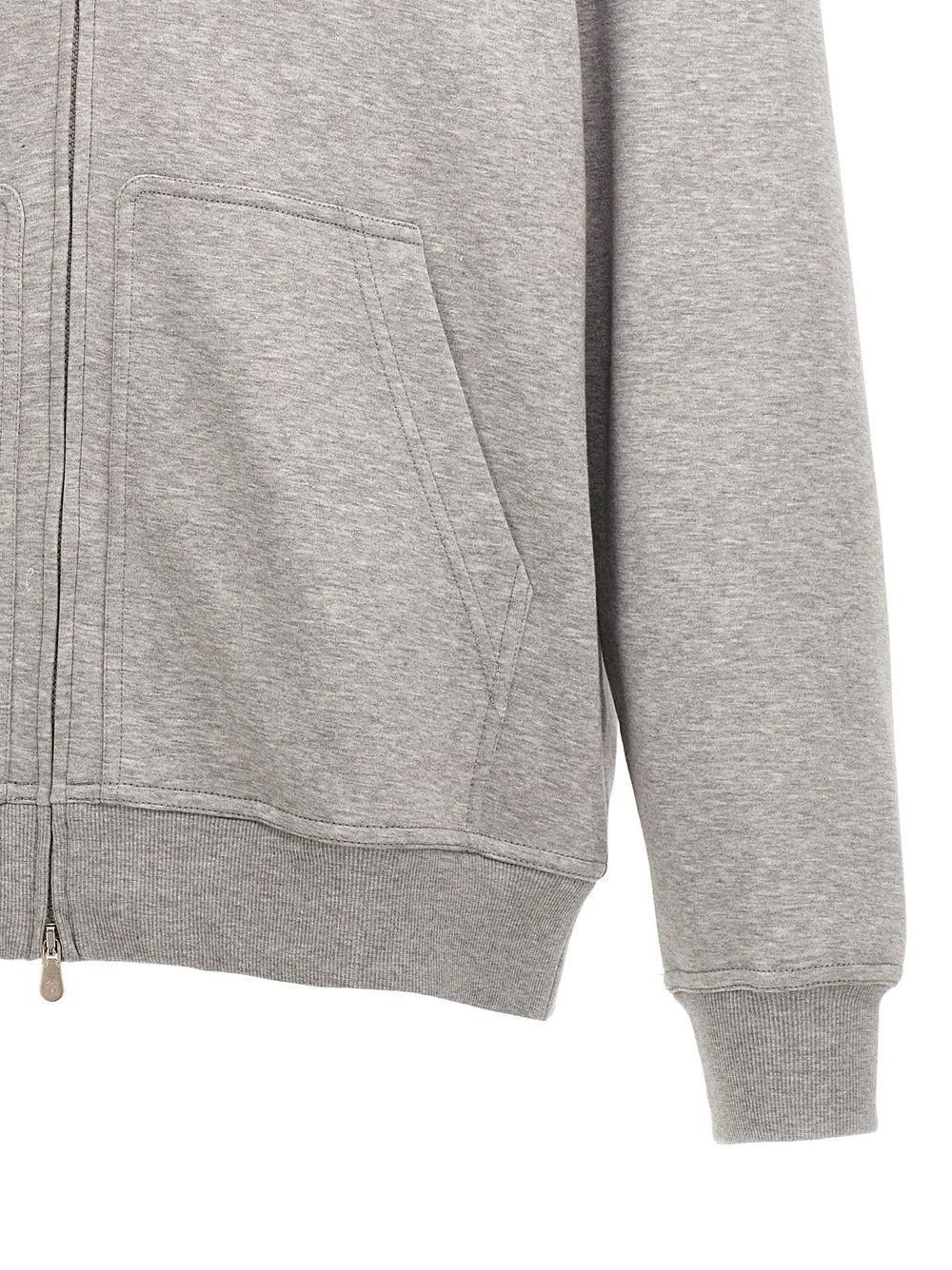 Bluza z bawełny Brunello Cucinelli w kolorze szarym