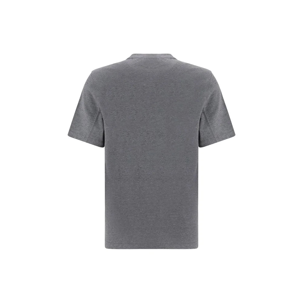 Brunello Cucinelli Gray Cotton T-Shirt