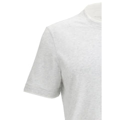 Brunello Cucinelli Gray Cotton T-Shirt