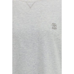 Brunello Cucinelli Gray Cotton T-Shirt