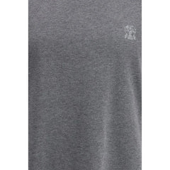 Brunello Cucinelli Gray Cotton T-Shirt