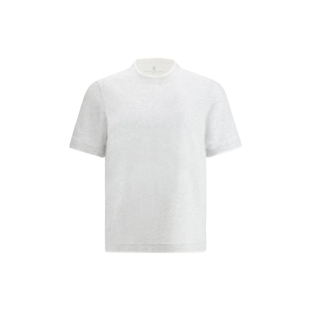 Brunello Cucinelli Gray Cotton T-Shirt