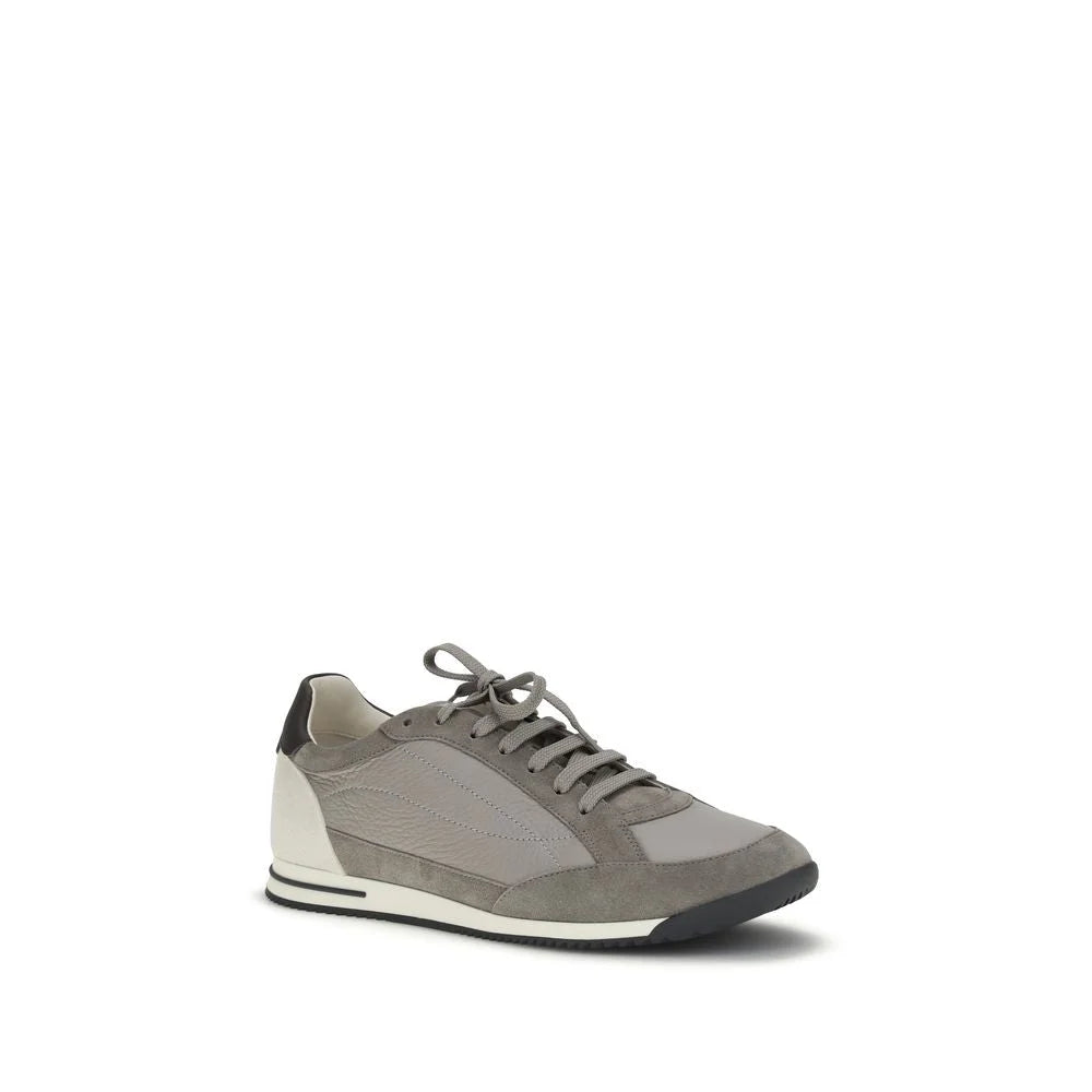 Brunello Cucinelli Gray Deer Sneakers