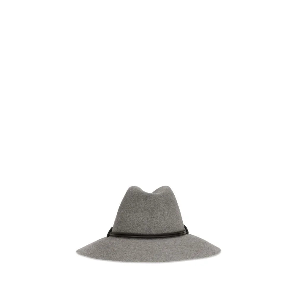 Brunello Cucinelli Gray Eco Fabric Fedora
