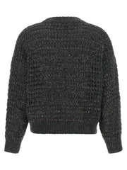 Brunello Cucinelli Gray Elastane Cardigan