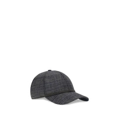 Brunello Cucinelli Gray Fleece Wool Cap (Baseball Hat)