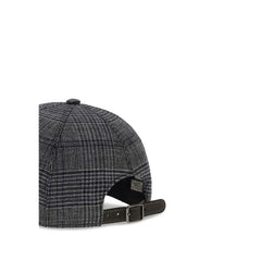 Brunello Cucinelli Gray Fleece Wool Cap (Baseball Hat) - M