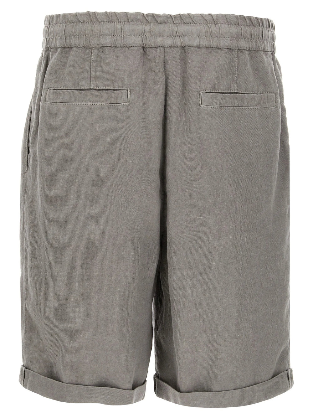 Brunello Cucinelli Gray Linen Bermuda Shorts - XXL