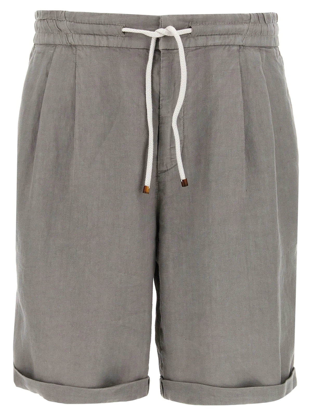 Brunello Cucinelli Gray Linen Bermuda Shorts - XXL
