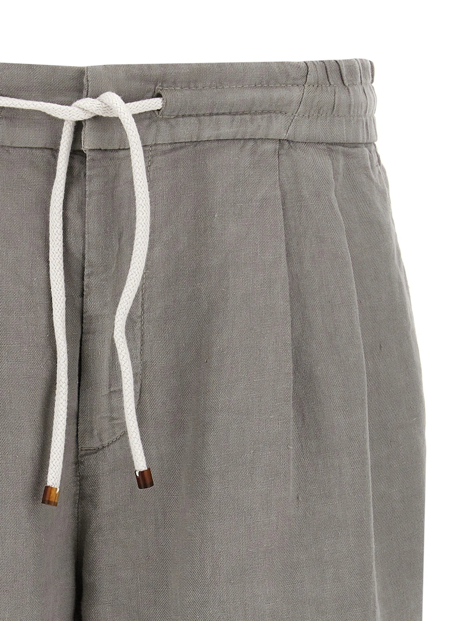 Brunello Cucinelli Gray Linen Bermuda Shorts - XXL