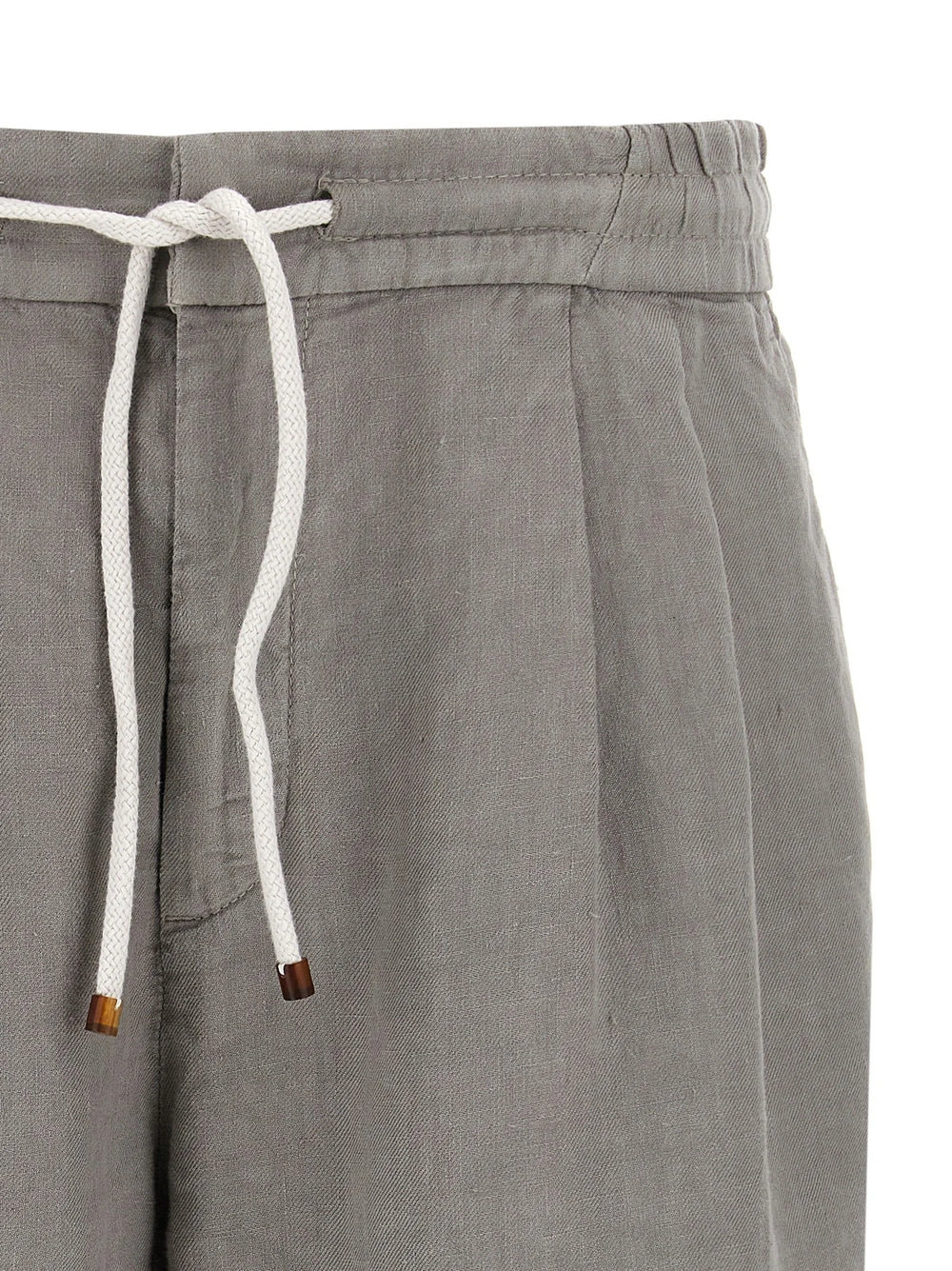 Brunello Cucinelli Gray Linen Bermuda Shorts - XXL