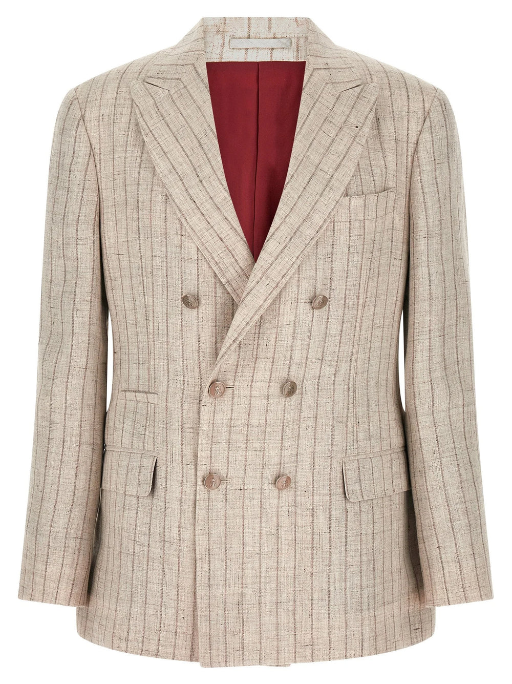Brunello Cucinelli Gray Linen Blazer - IT50 | L