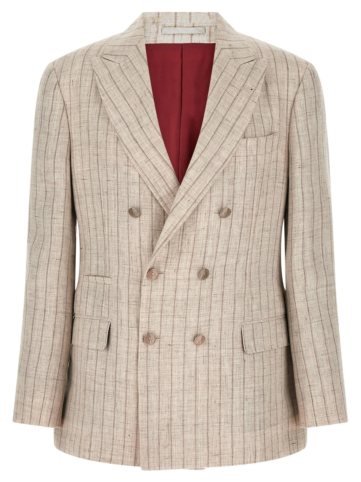 Brunello Cucinelli Gray Linen Blazer - IT50 | L
